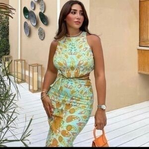 ZARA PRINTED CAPE SKIRT 2906/170